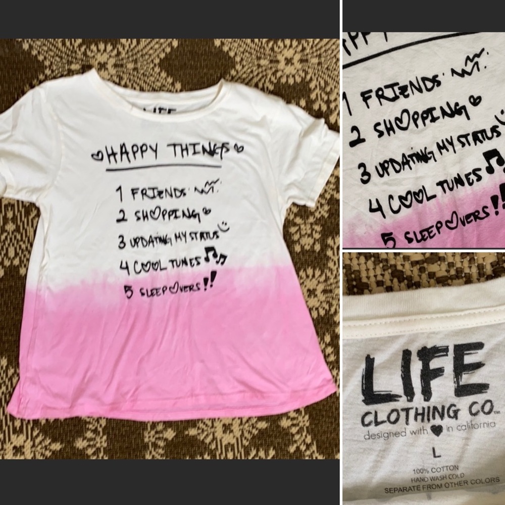 🌟FINAL PRICE🌟Life Clothing T Shirt Happy Things